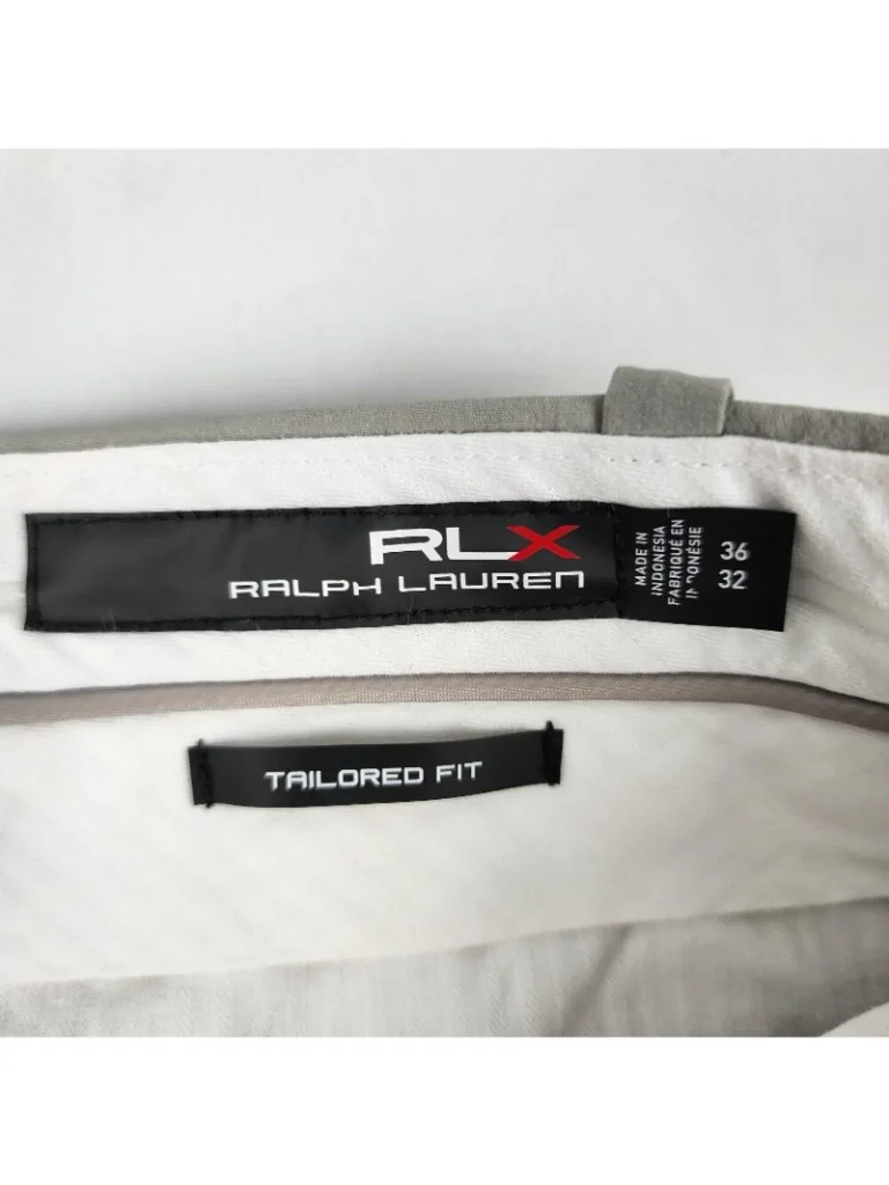 RLX Ralph Lauren Pants Men 36x32 Gray Tailored Leg Golf Pants